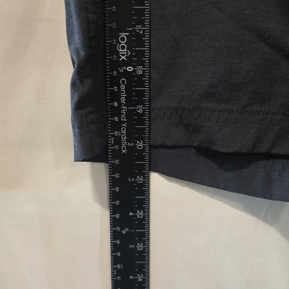 7 DIAMONDS PERFORMANCE Mens Shorts Size 33 Gray Performance Fabric Flat Front - Picture 8 of 12